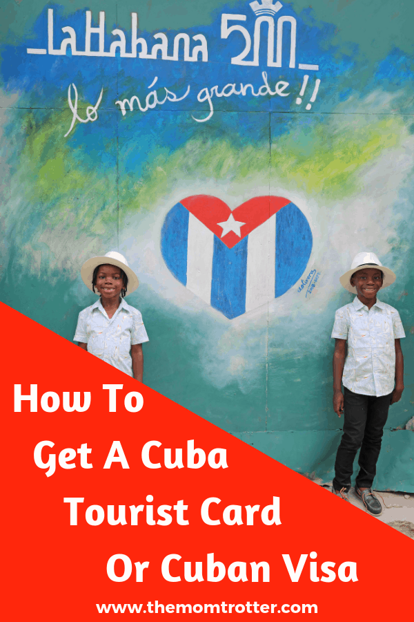 cuba tourist card cuban visa 2