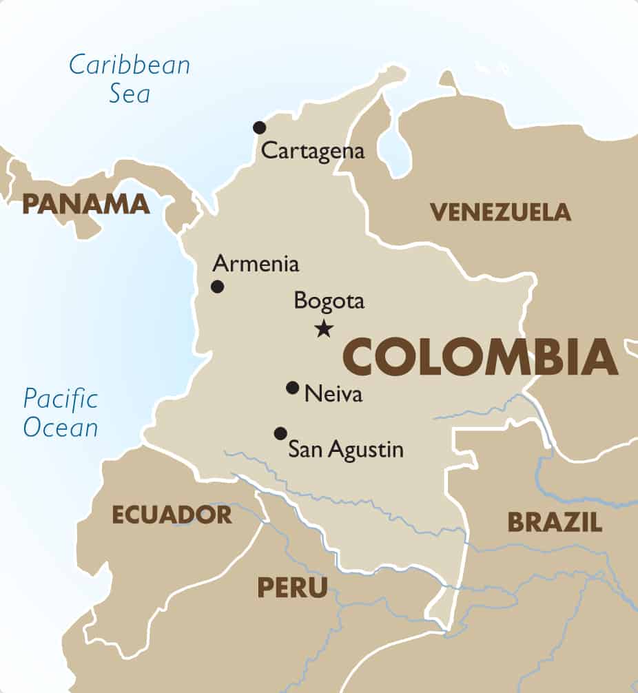 colombia world map graphic