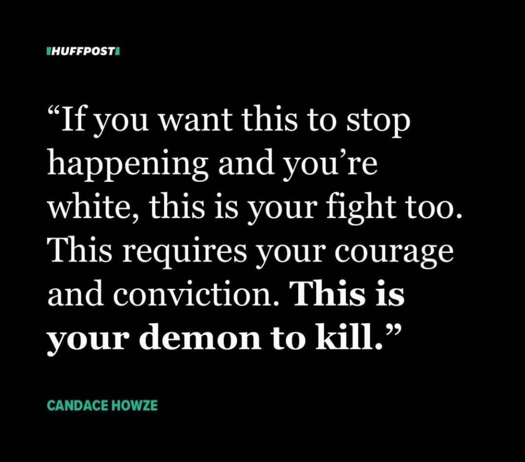 Candace Howze quote on white privilege