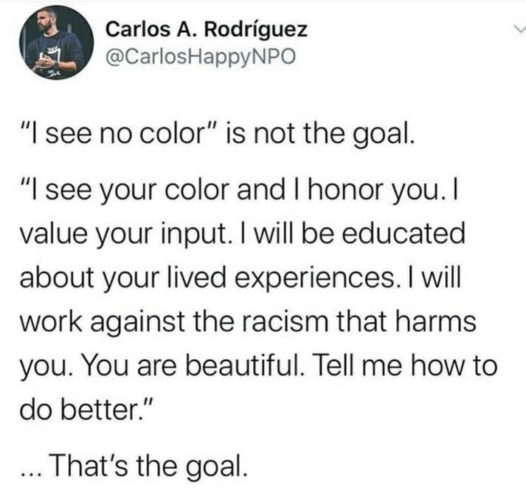 Carlos Rodriguez tweet on anti-racism | How To Be Anti-Racist