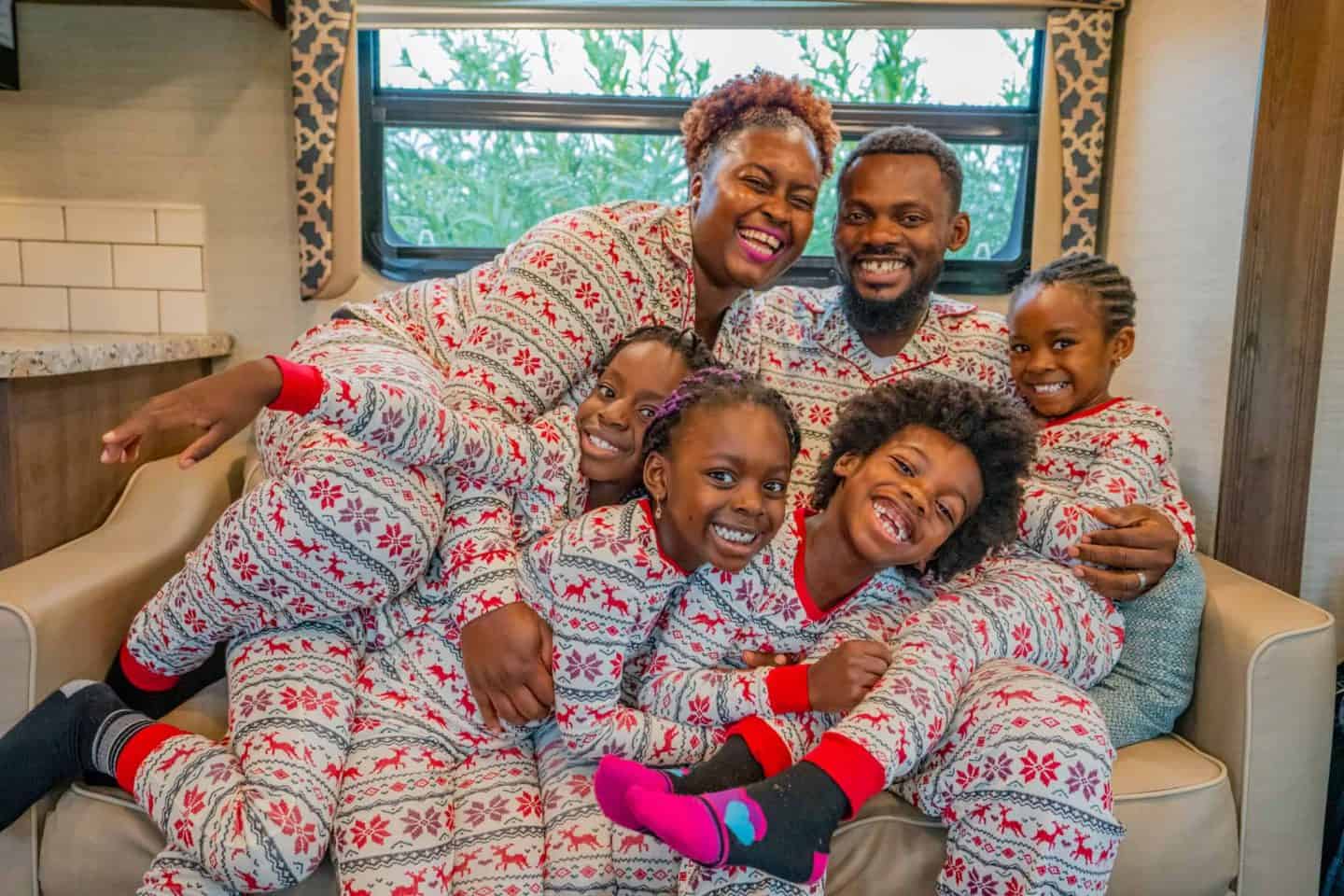 Black Family Travel Black kids travel black family matching family pajamas matching family pictures family christmas pajamas photoshoot 22