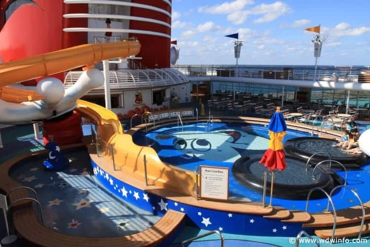 Black Family Travel Disney Wonder Cruise Ship Mickey Pool