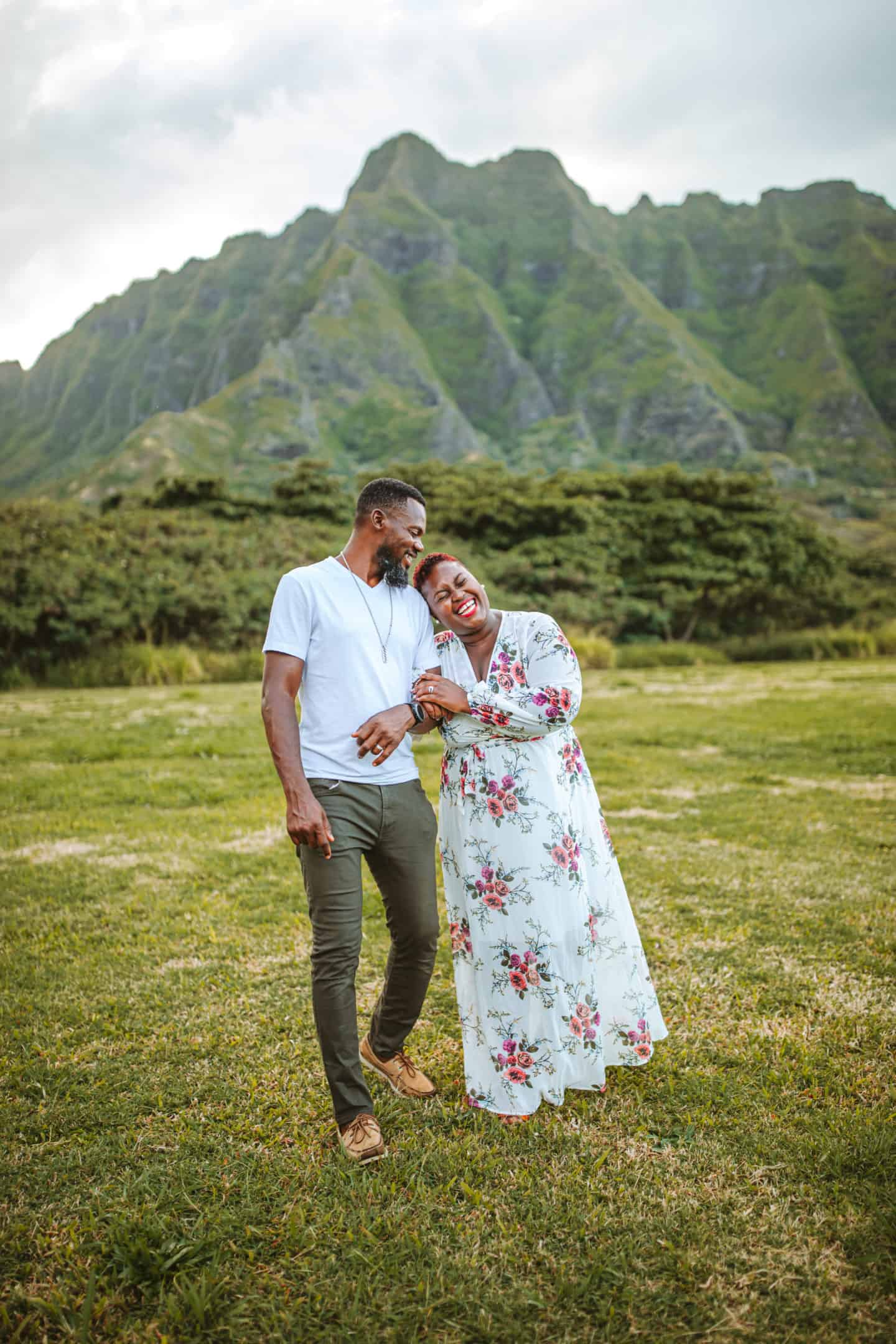 Black Family Travel Honolulu Hawaii Oahu island Kuoloa ranch couple marriage
