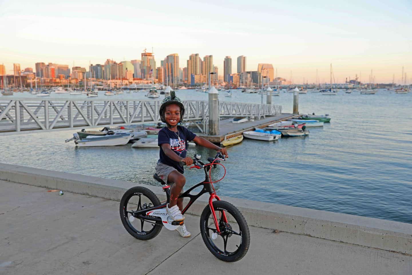 Riding bikes in Harbor View