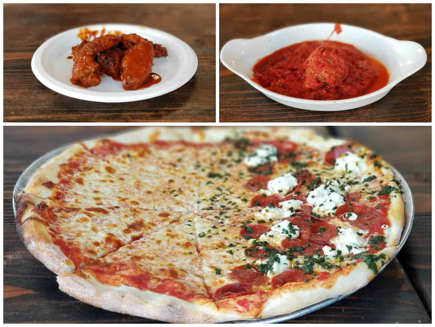 Pizza and appetizers from Landini's Pizzeria