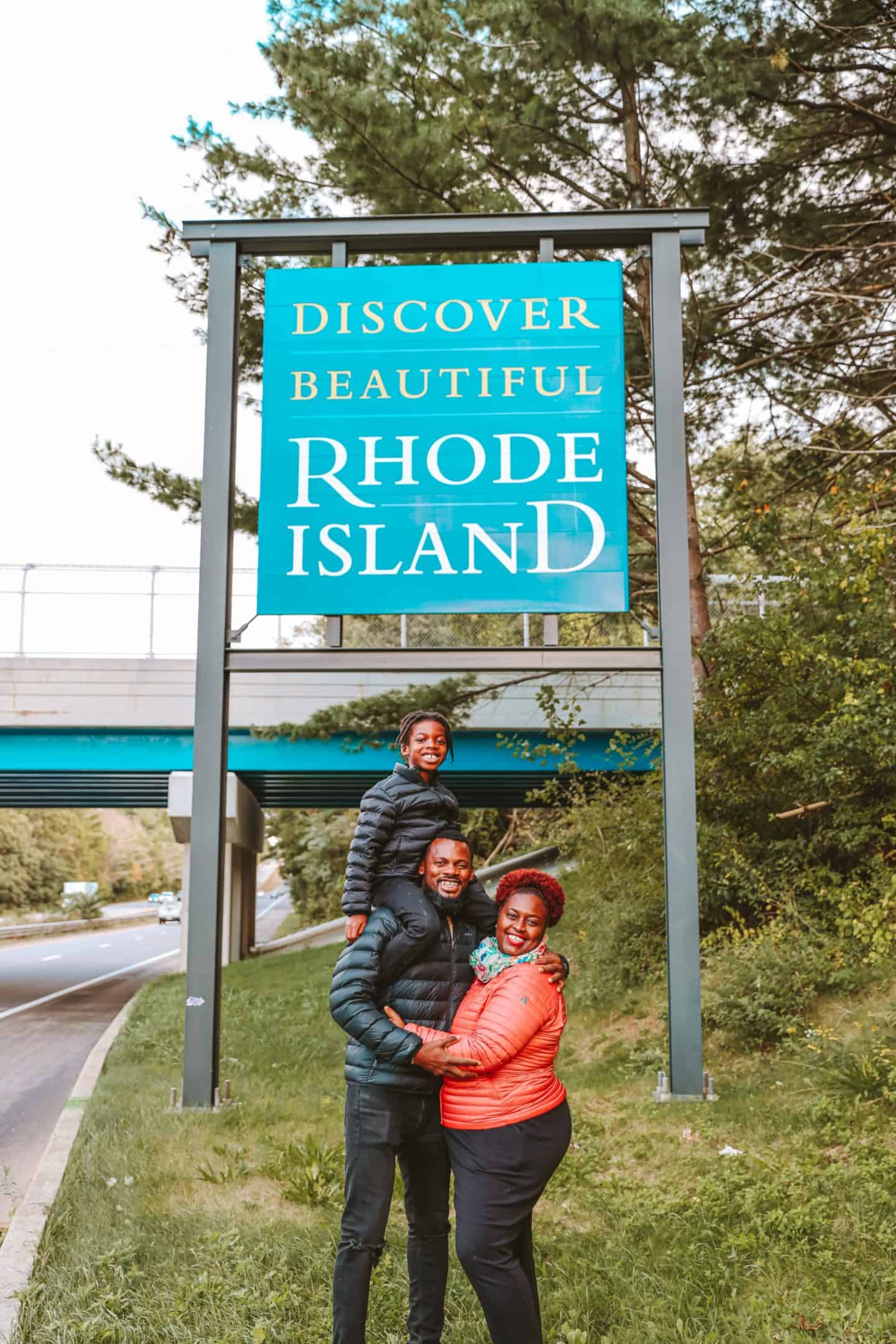 Rhode Island welcome sign