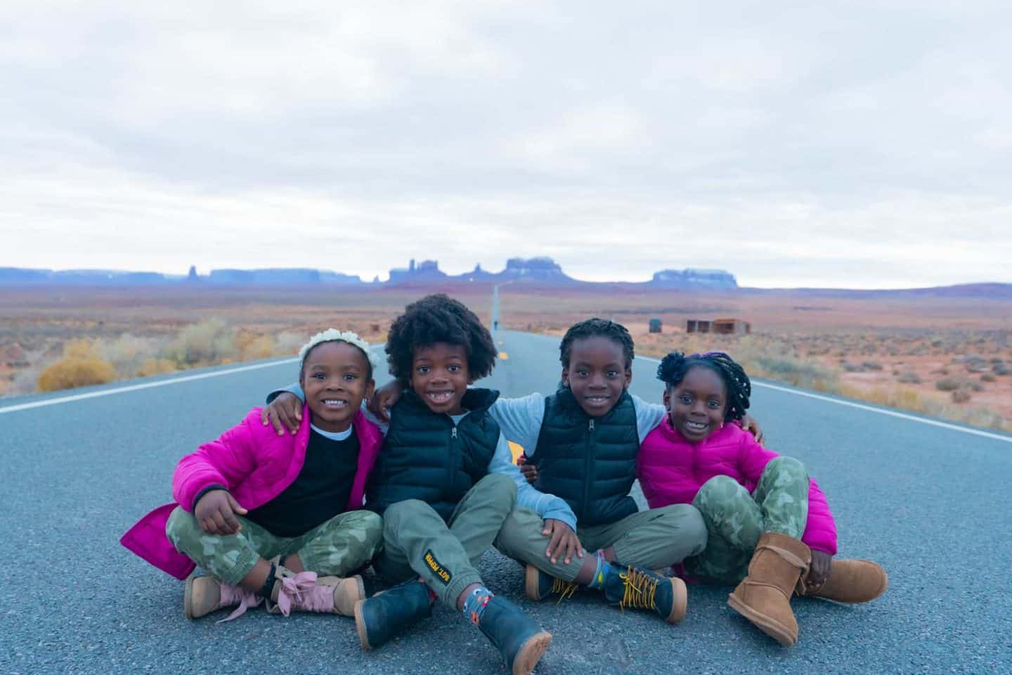 Black Family Travel Utah National Parks Road Trip Southwest Road Trip forrest gump point african american kids travel road trip with kids