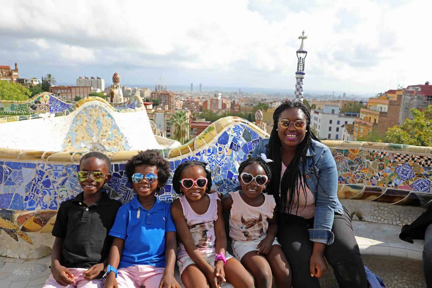 Gaudi's park Black family