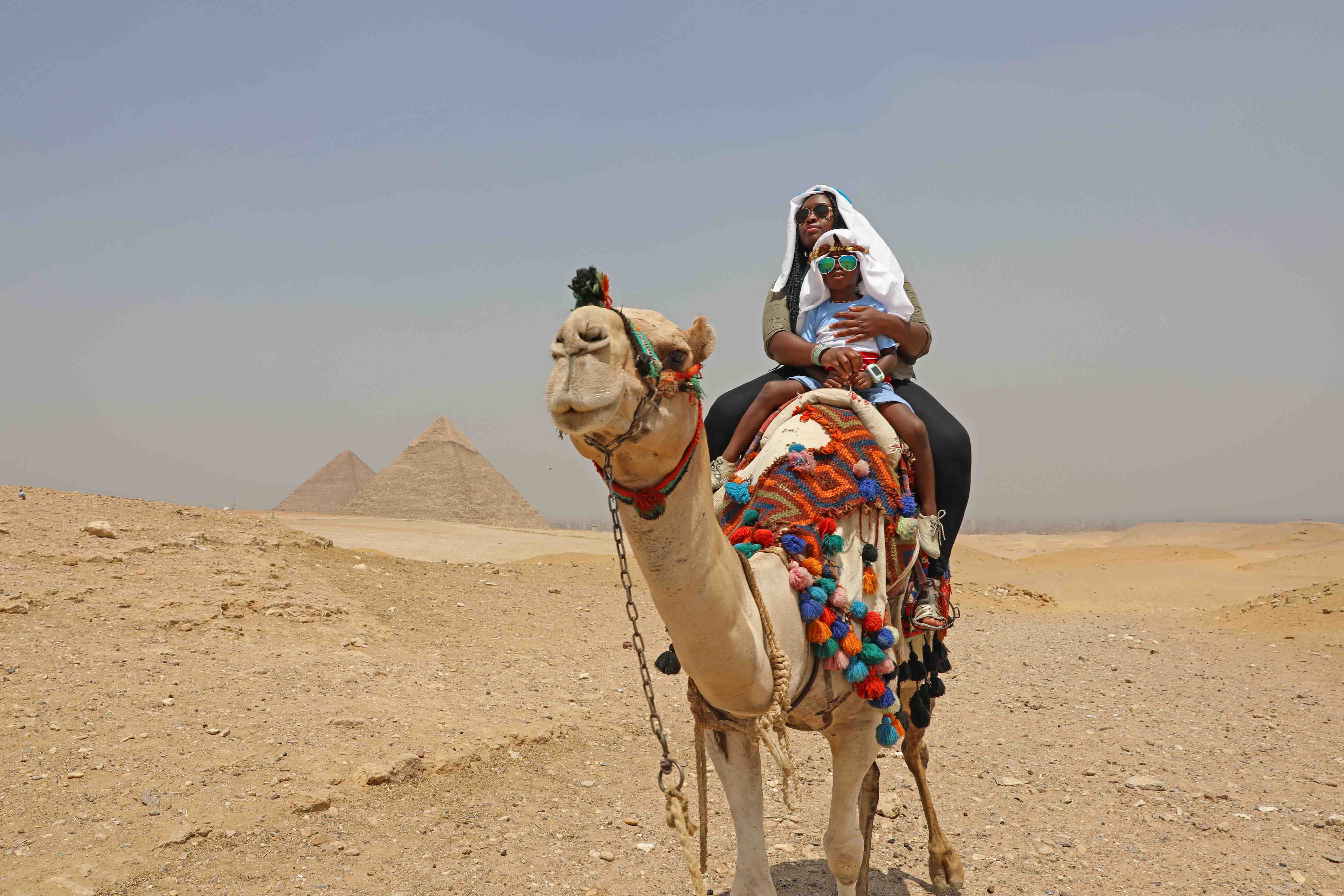 Black Family Travel cairo with kids