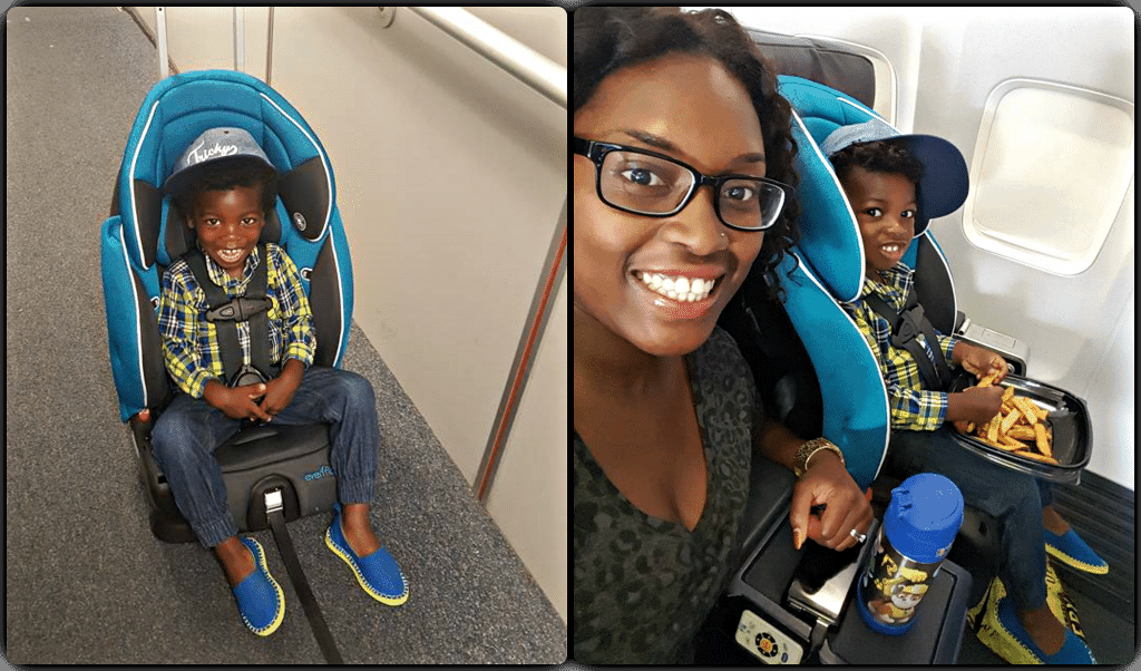 Air travel with car seats