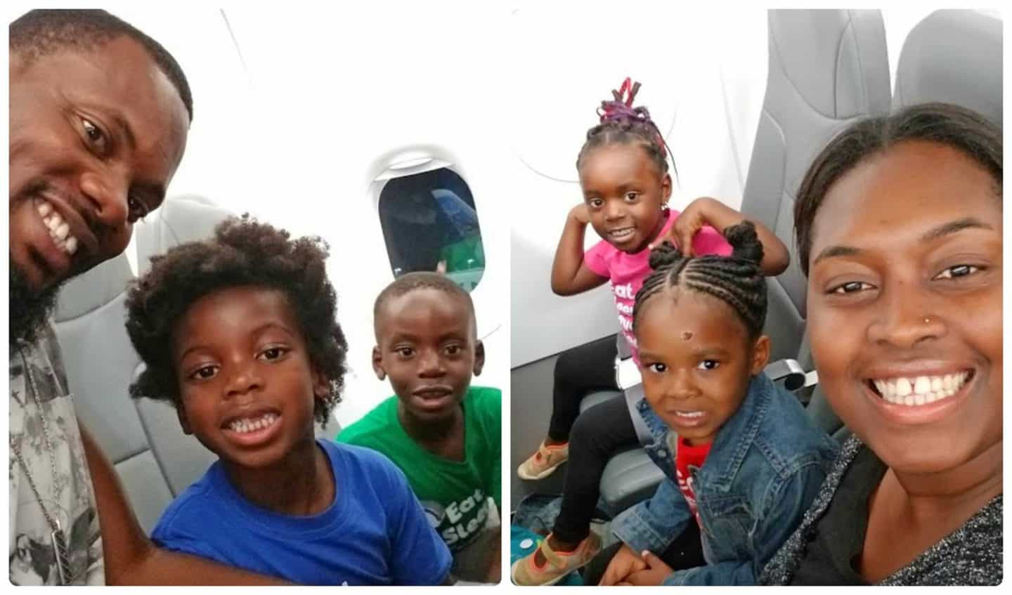 Black Family Travel flying frontier airlines