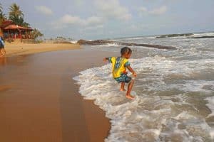 Black Family Travel ghana beach
