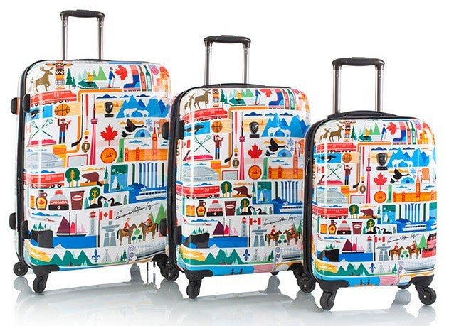 Black Family Travel heys fvt canada 3 piece luggage set 29