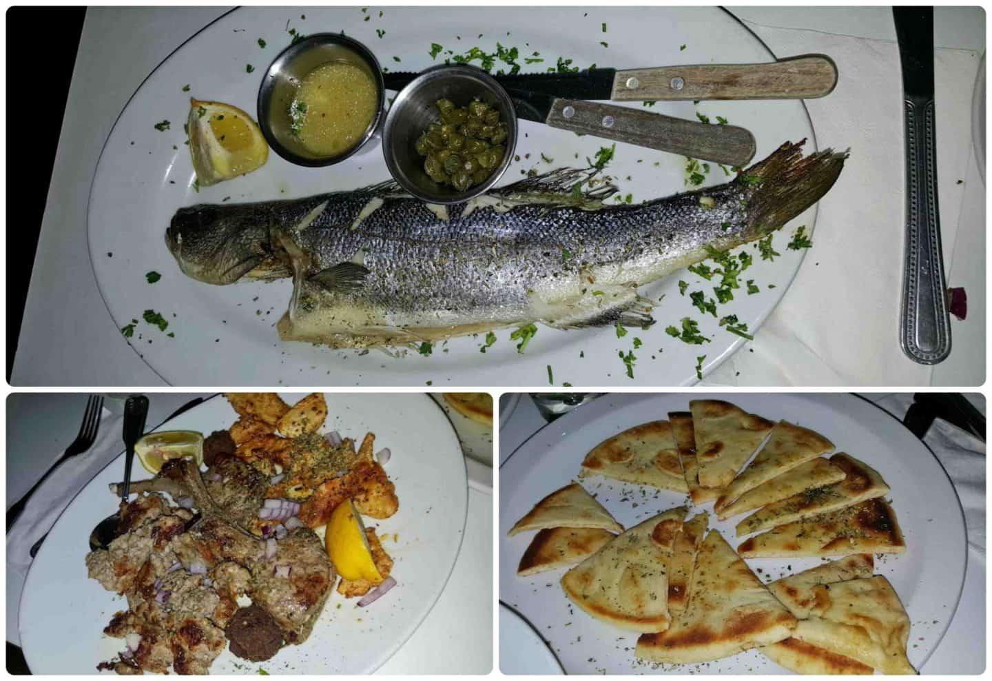 dishes from Greek Islands in Palm Springs