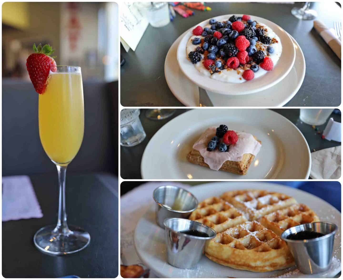 Brunch from Wilma and Frieda's in Palm Springs - how to vacation in palm springs with kids