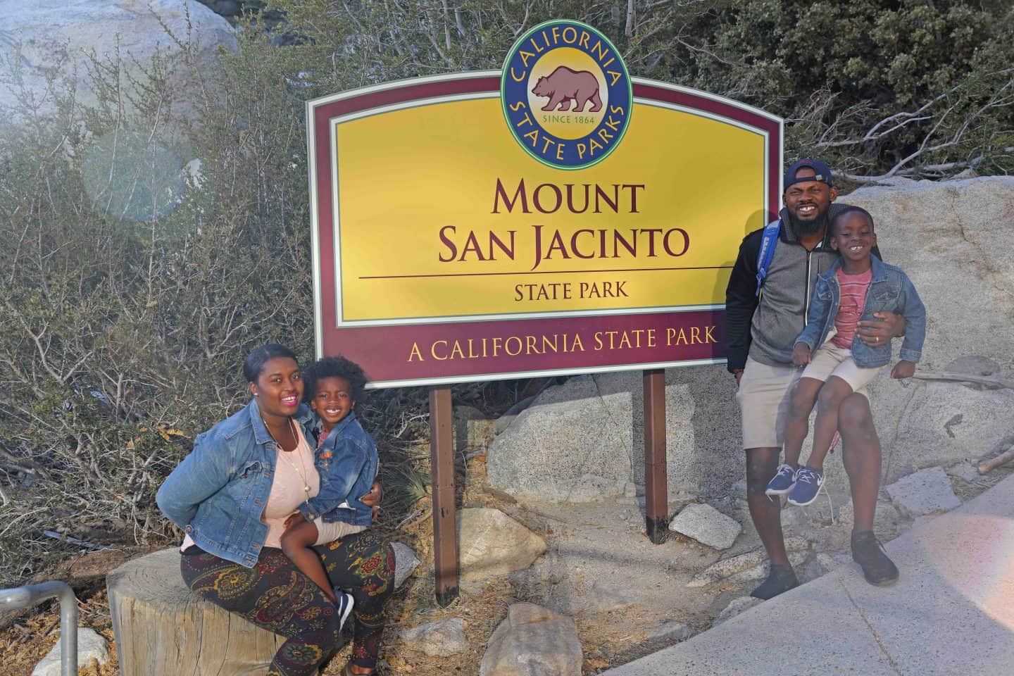 Family visiting Mount San Jacinto State Park 