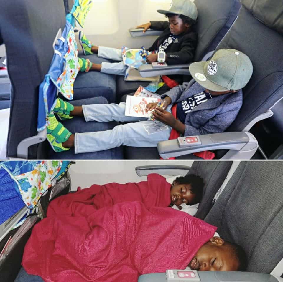 Black Family Travel kids travel pillow