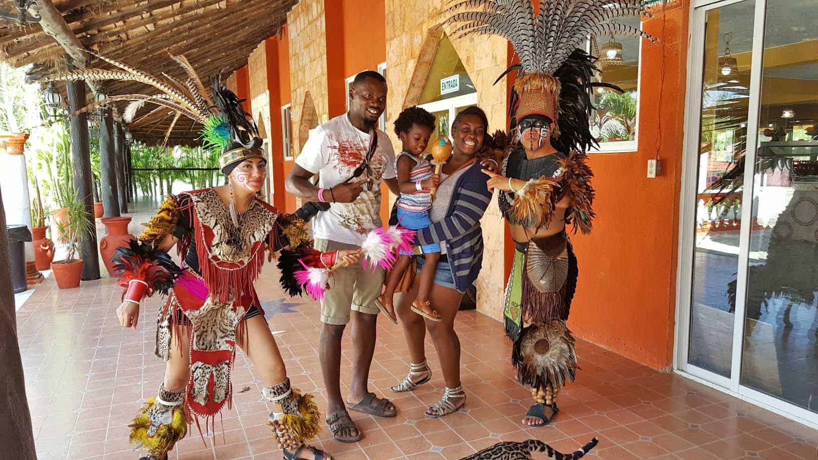 Black Family Travel mayan dance