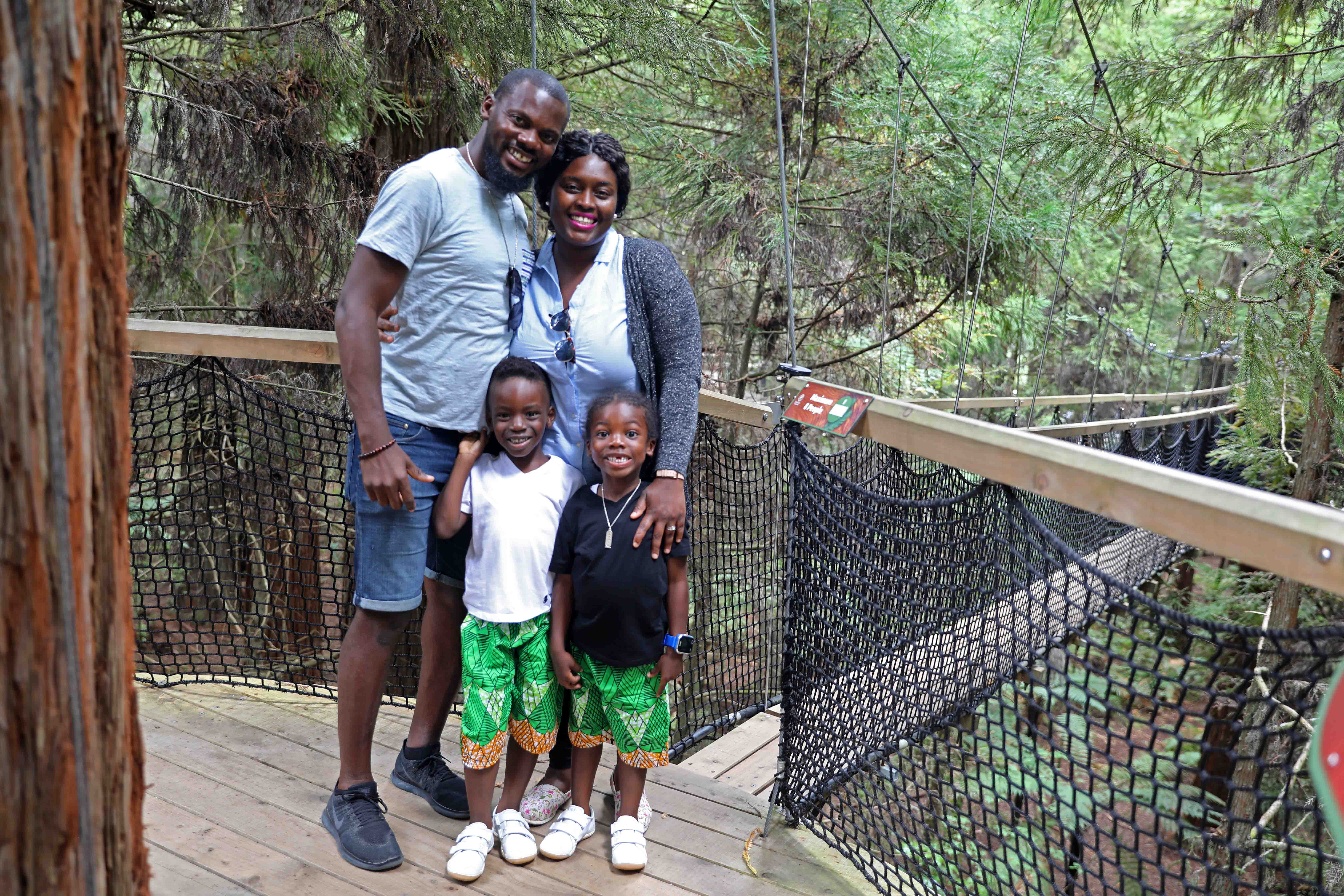 Black Family Travel the redwoods rotorua