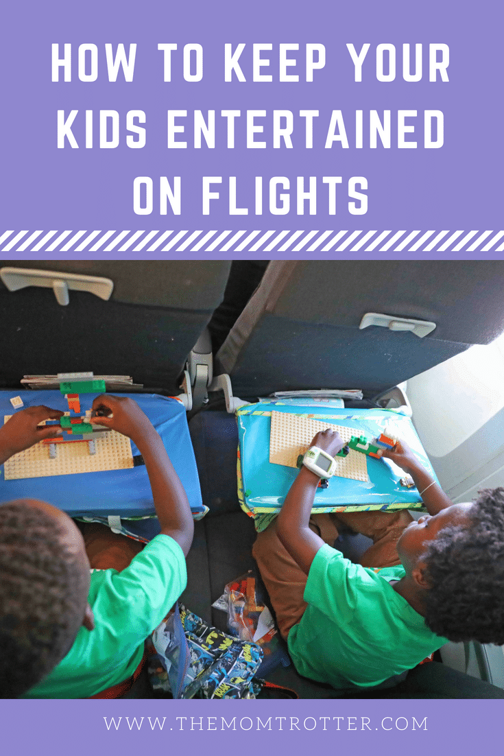 Black Family Travel ways to entertain kids on an airplane
